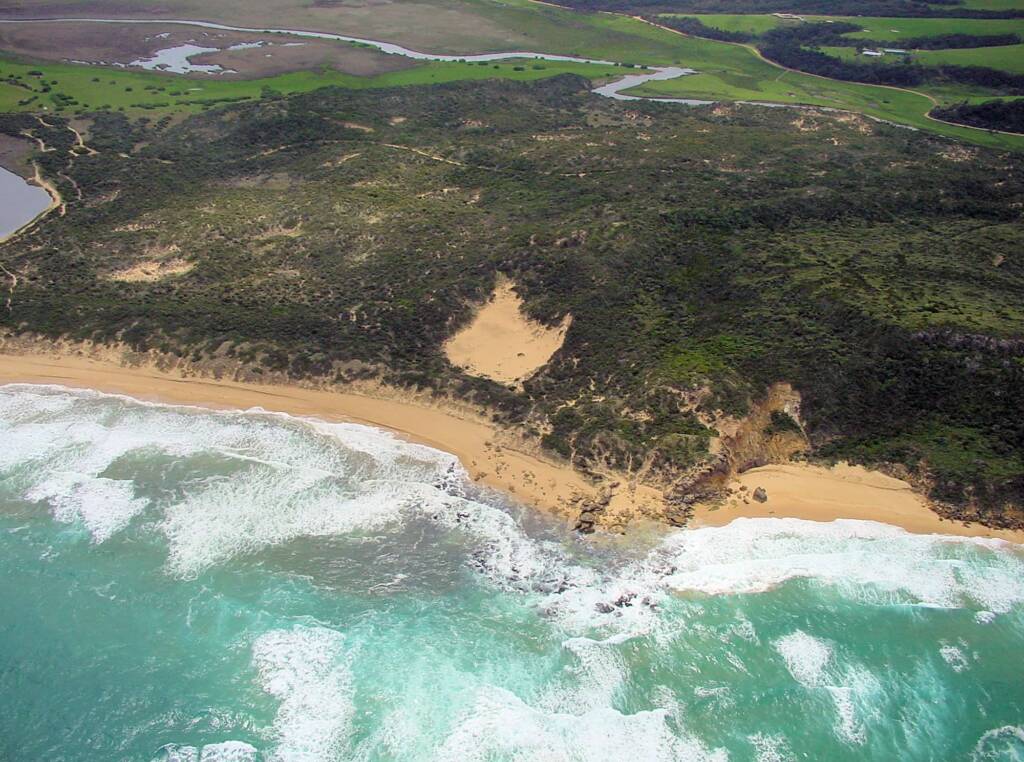 Aerial view of the Great Ocean Road, VIC