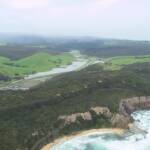 Aerial view of the Great Ocean Road, VIC