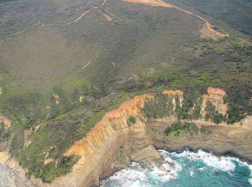 Aerial view of the Great Ocean Road, VIC