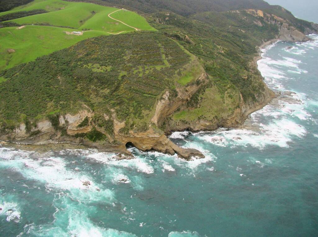 Aerial view of the Great Ocean Road, VIC