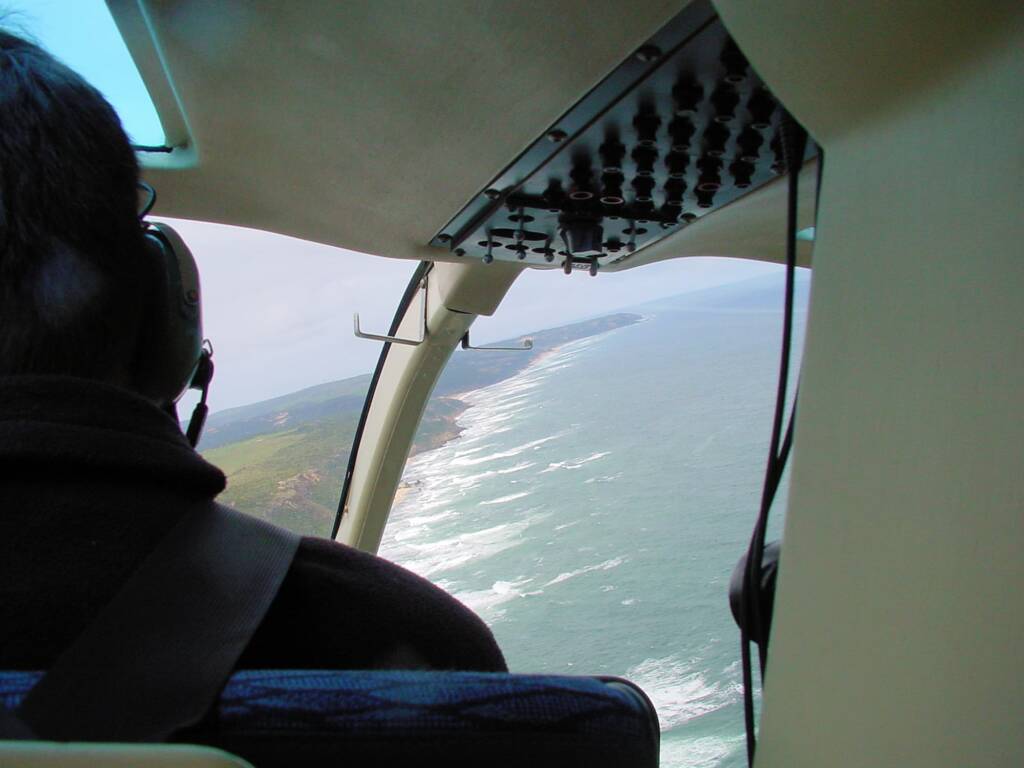 Helicopter - aerial view of the Great Ocean Road, VIC