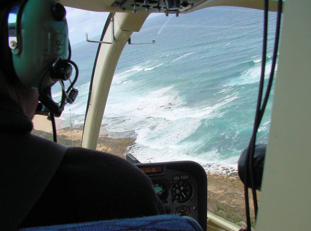 Helicopter - aerial view of the Great Ocean Road, VIC