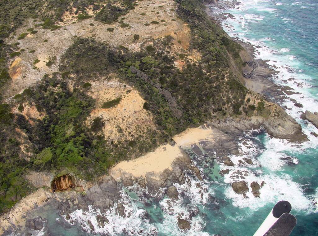 Helicopter - aerial view of the Great Ocean Road, VIC