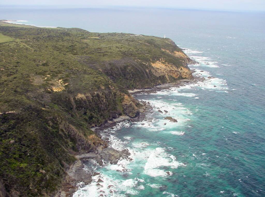 Aerial view of the Great Ocean Road, VIC