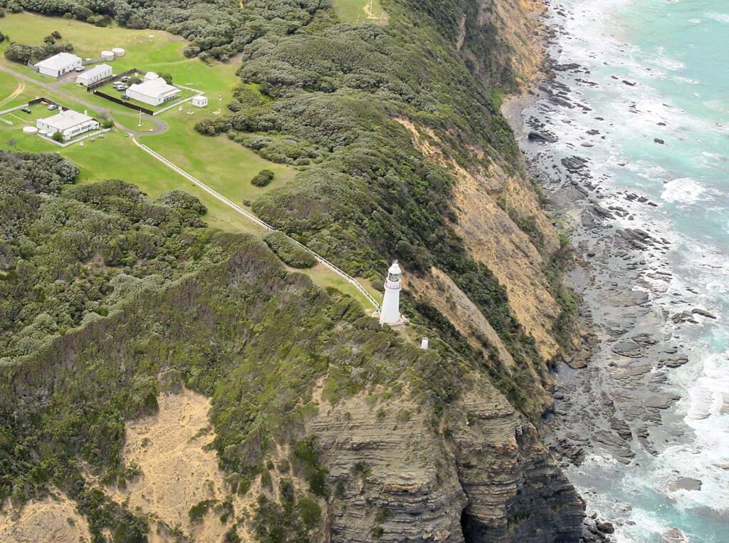 Aerial view of the Great Ocean Road, VIC