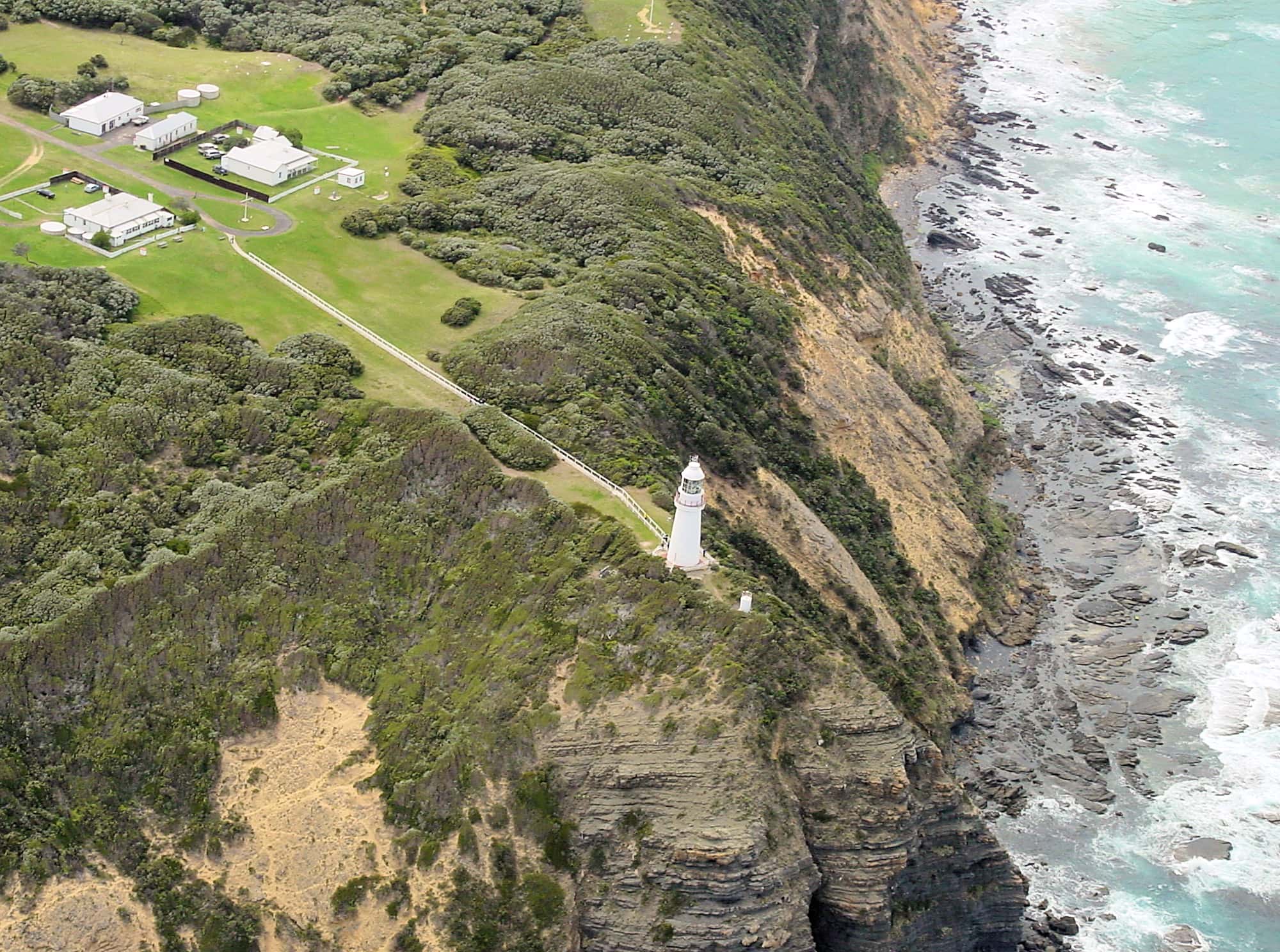 Aerial view of the Great Ocean Road, VIC