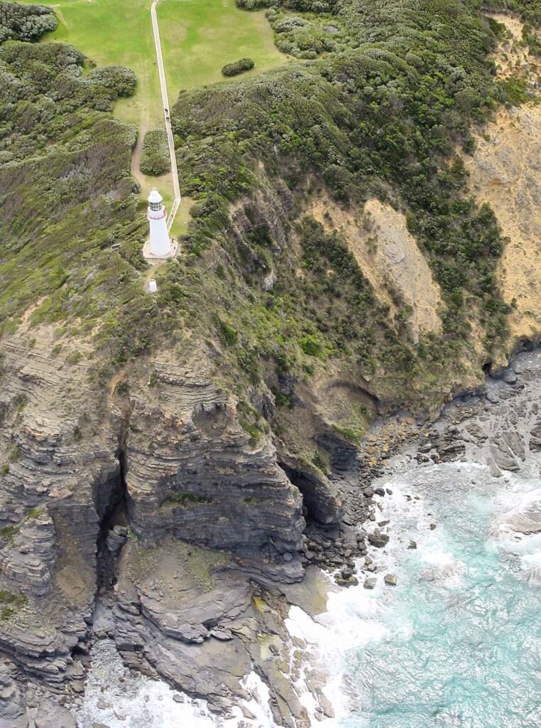 Aerial view of the Great Ocean Road, VIC