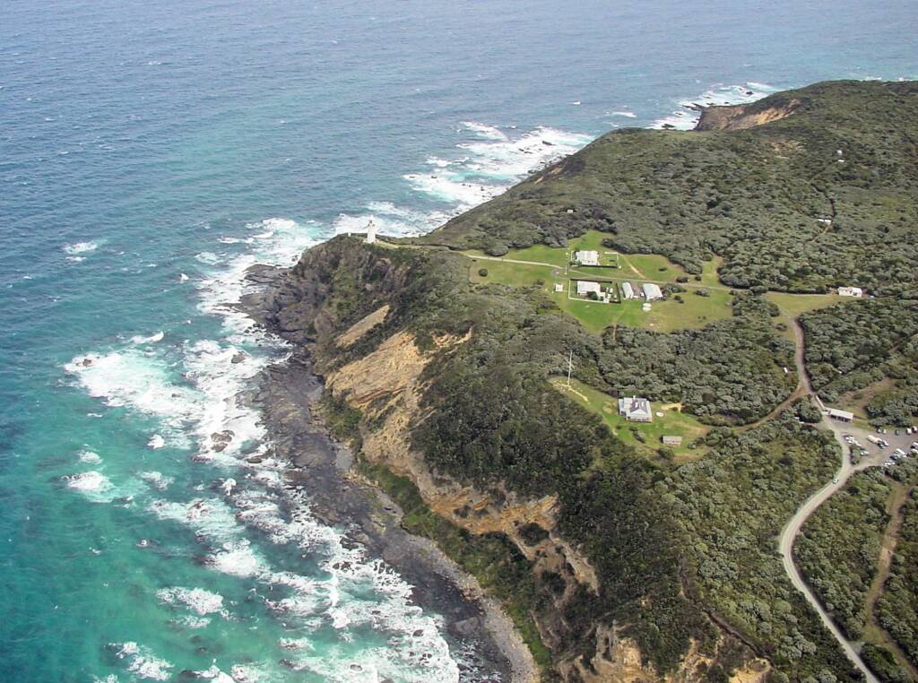 Aerial view of the Great Ocean Road, VIC