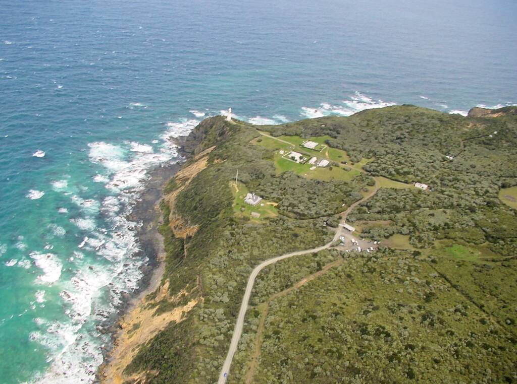 Aerial view of the Great Ocean Road, VIC