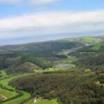 Aerial view over surrounds of the Great Ocean Road, VIC