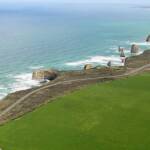 Aerial view of the Great Ocean Road, VIC