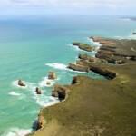 Aerial view of the Great Ocean Road, VIC