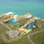 Aerial view of the Great Ocean Road, VIC