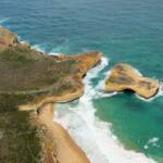 London Bridge - Aerial view of the Great Ocean Road, VIC