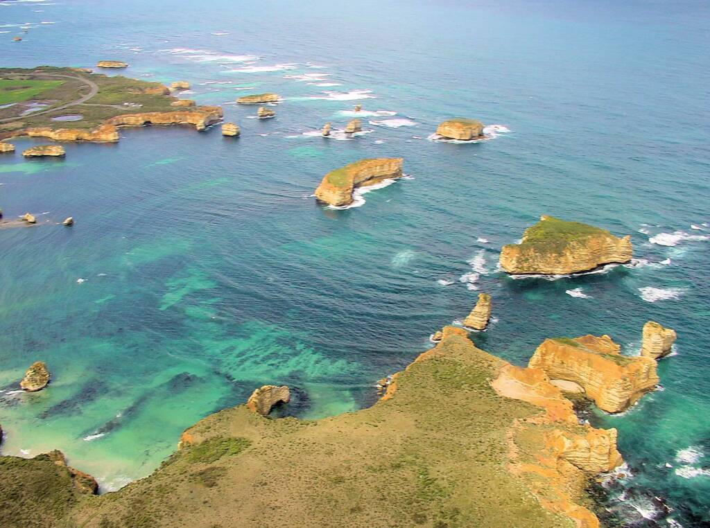 Aerial view of the Great Ocean Road, VIC