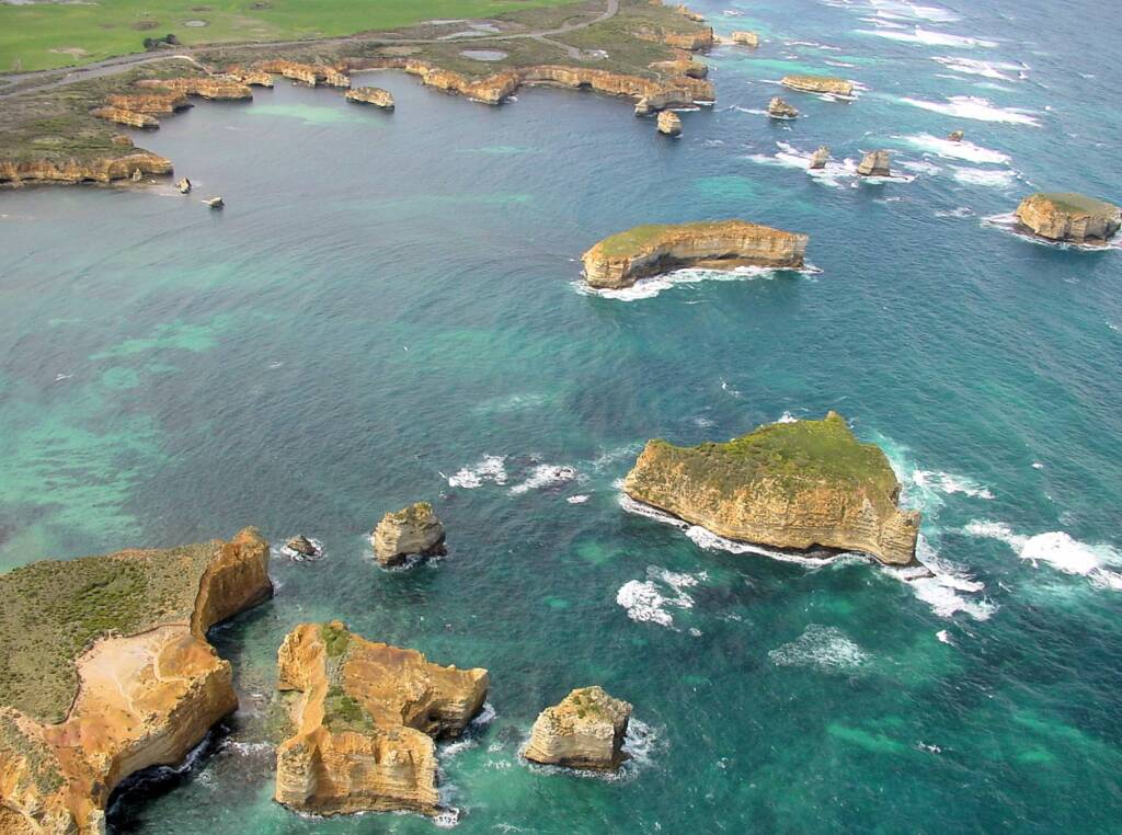 Aerial view of the Great Ocean Road, VIC