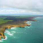 Helicopter - aerial view of the Great Ocean Road, VIC