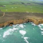 Aerial view of the Great Ocean Road, VIC