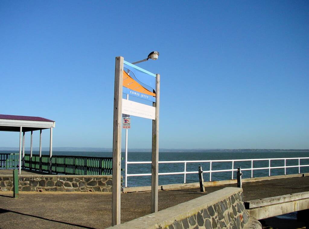 View to mainland from Cowes Jetty, Phillip Island