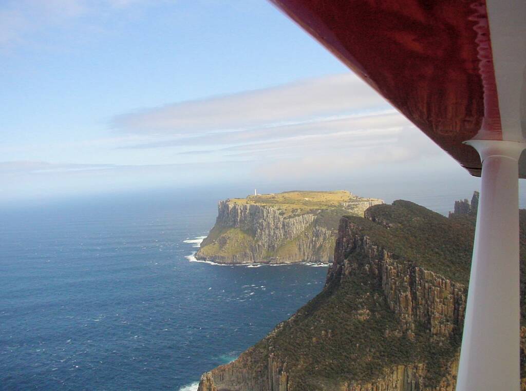 Aerial view of Tasman Island, Tasmania