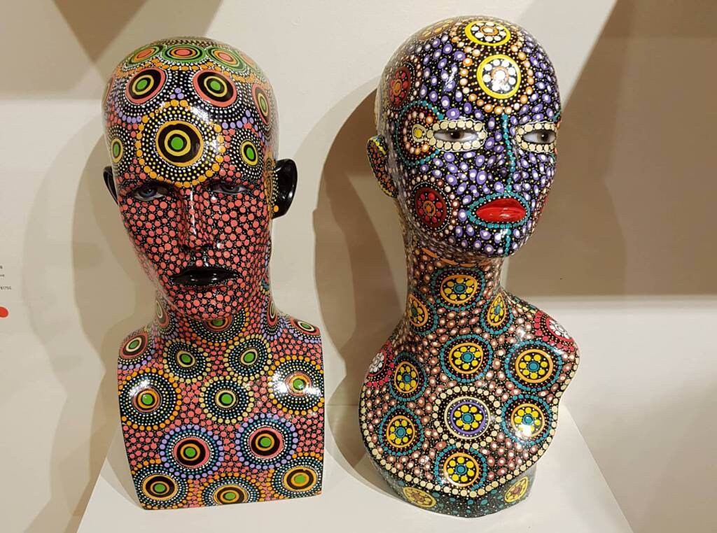 Adam & Eve by Mary Young, Alice Springs Desert Mob Festival 2018