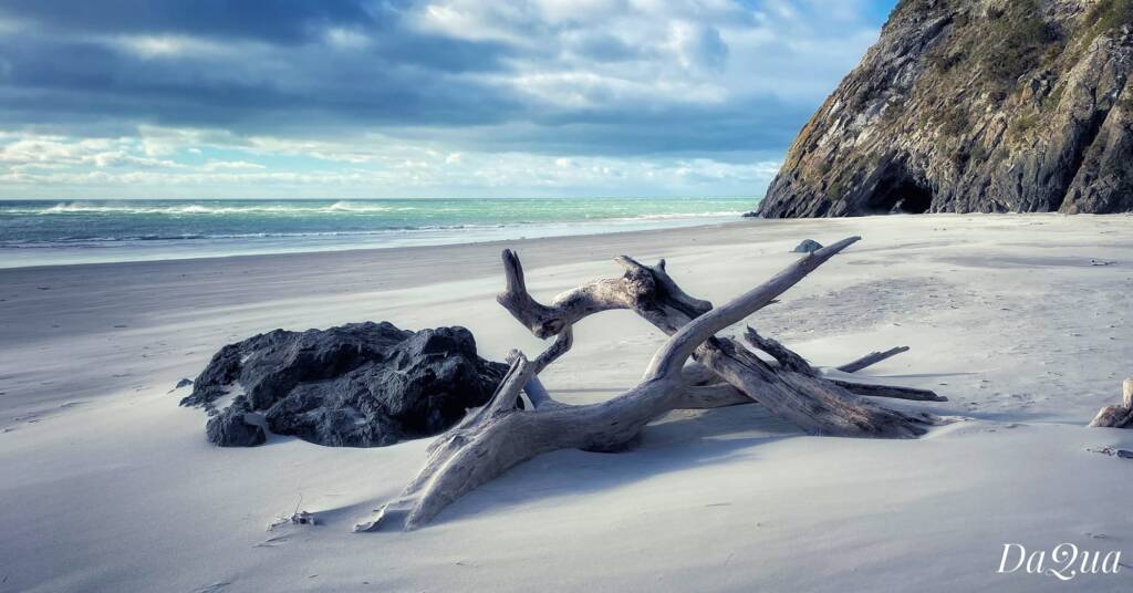 One of the beaches along Doctors Point, New Zealand