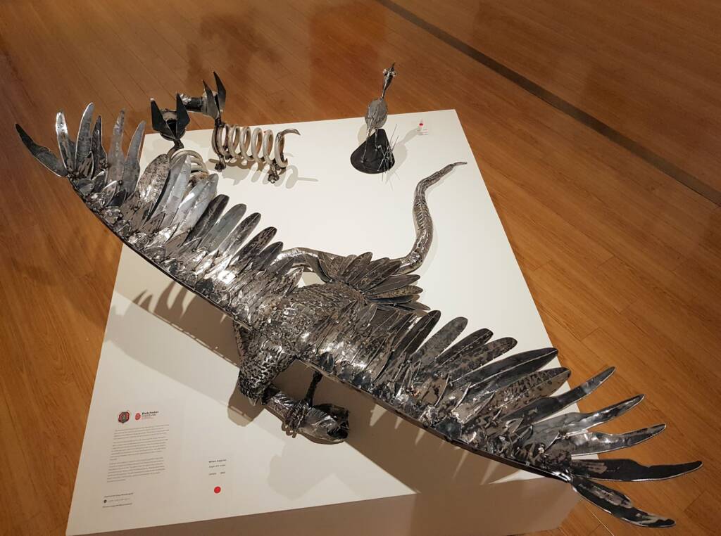 Eagle with snake by William Keighran, Greenbush Art Group, Alice Springs, NT