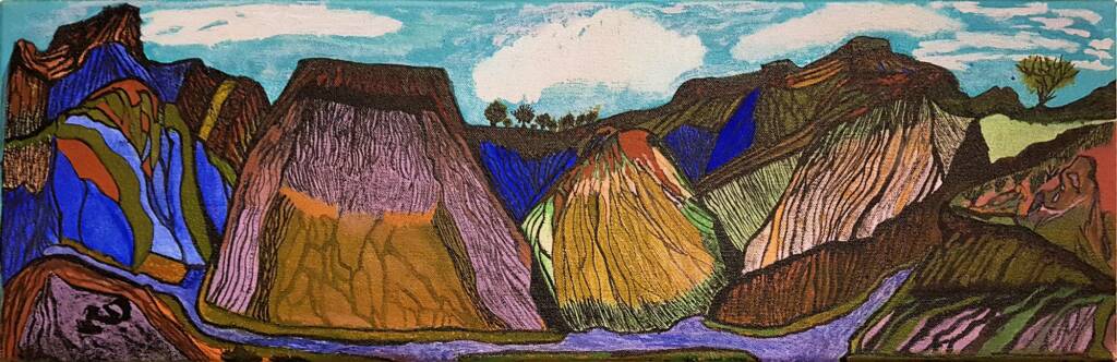 Hermannsburg by Charles Jangala Inkamala, Alice Springs Desert Mob Festival 2020