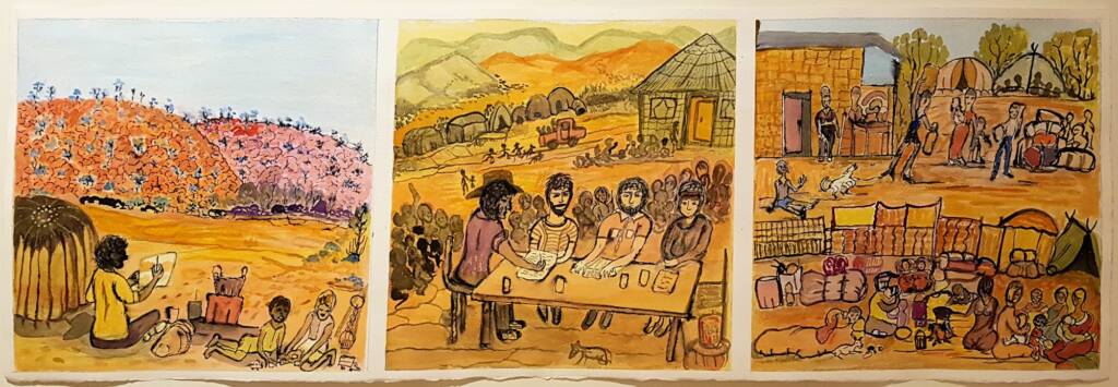 Morris Soak by Selma Coulthard, Alice Springs Desert Mob Festival 2018