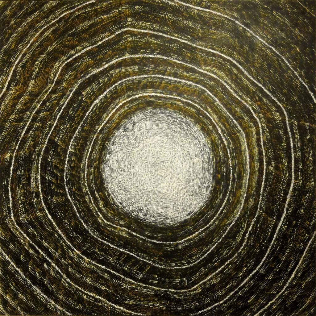 Ngapa Jukurrpa by Sarah Napurrurla Leo, Alice Springs Desert Mob Festival 2016
