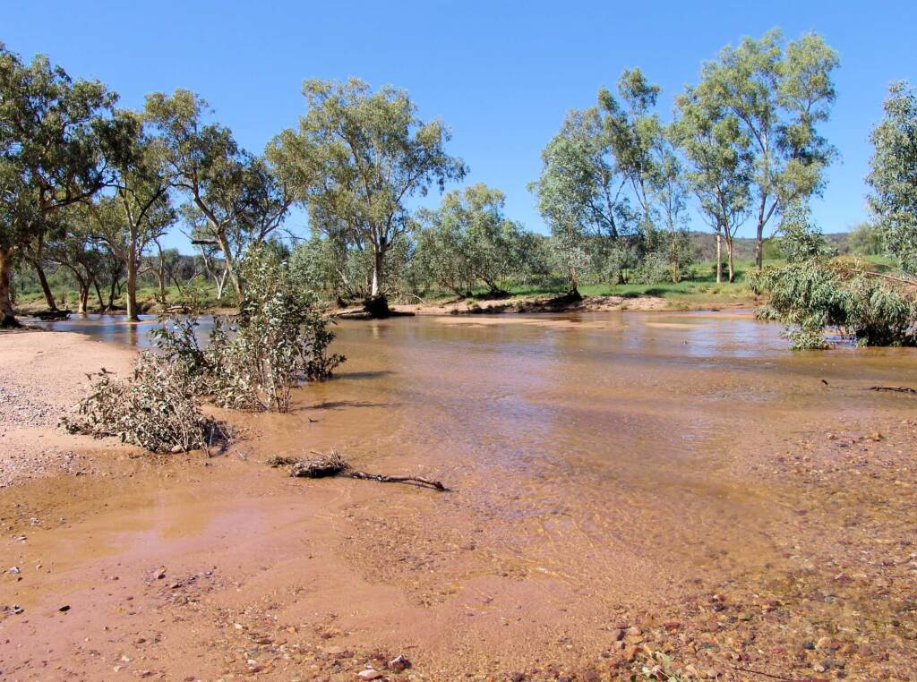 Hugh River - view from Namatjira Drive, West MacDonnell Ranges