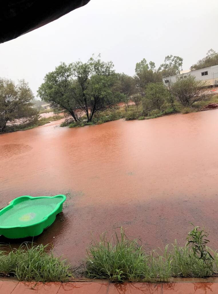 Looking out from my accommodation -The 1% Club at Uluru