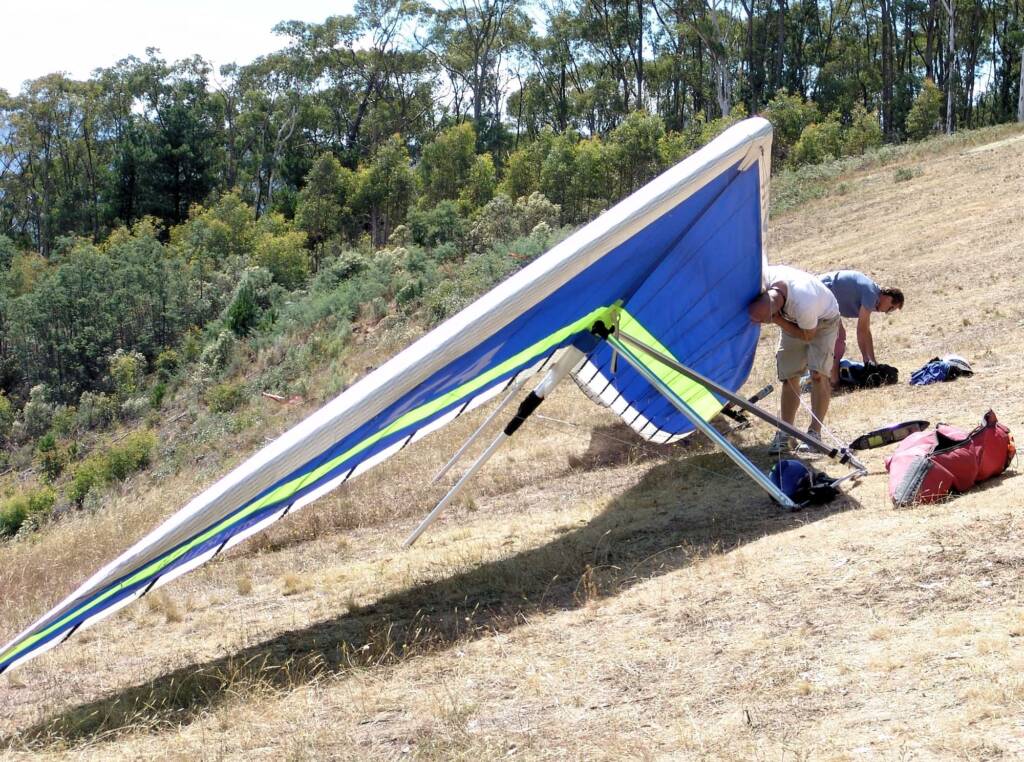 Hang-gliding from Mystic at Bright, VIC