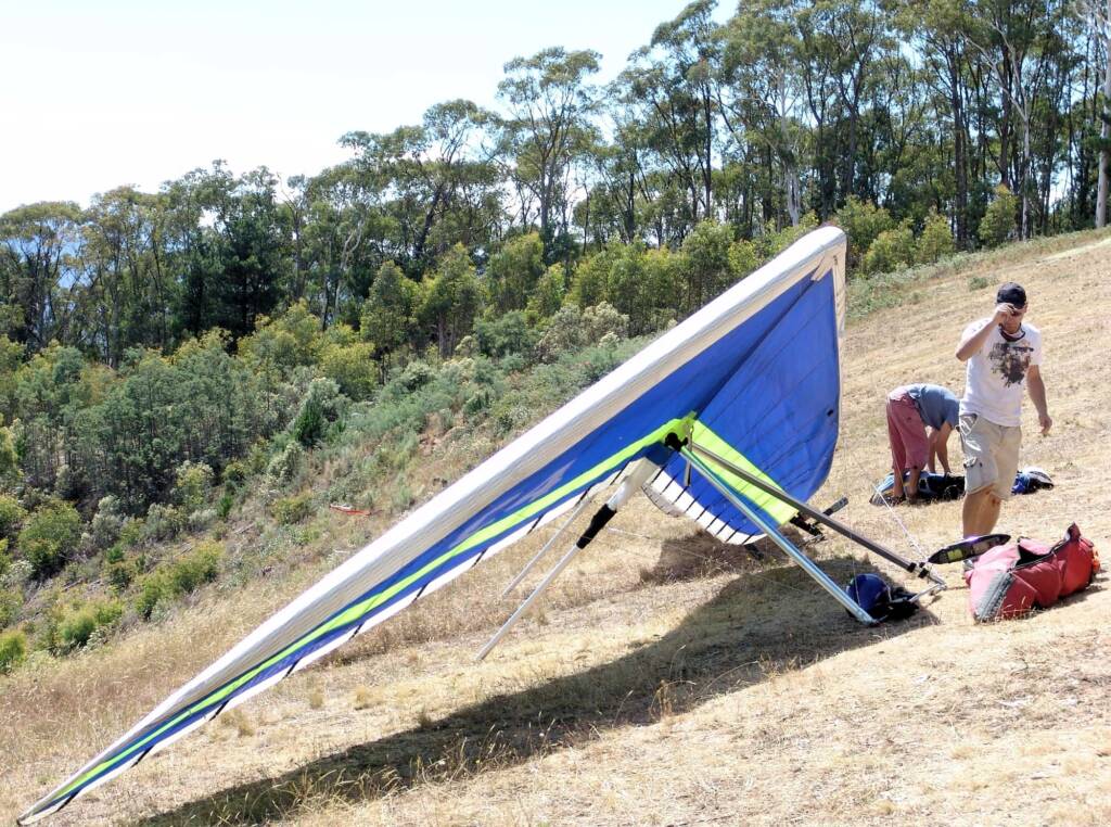Hang-gliding from Mystic at Bright, VIC