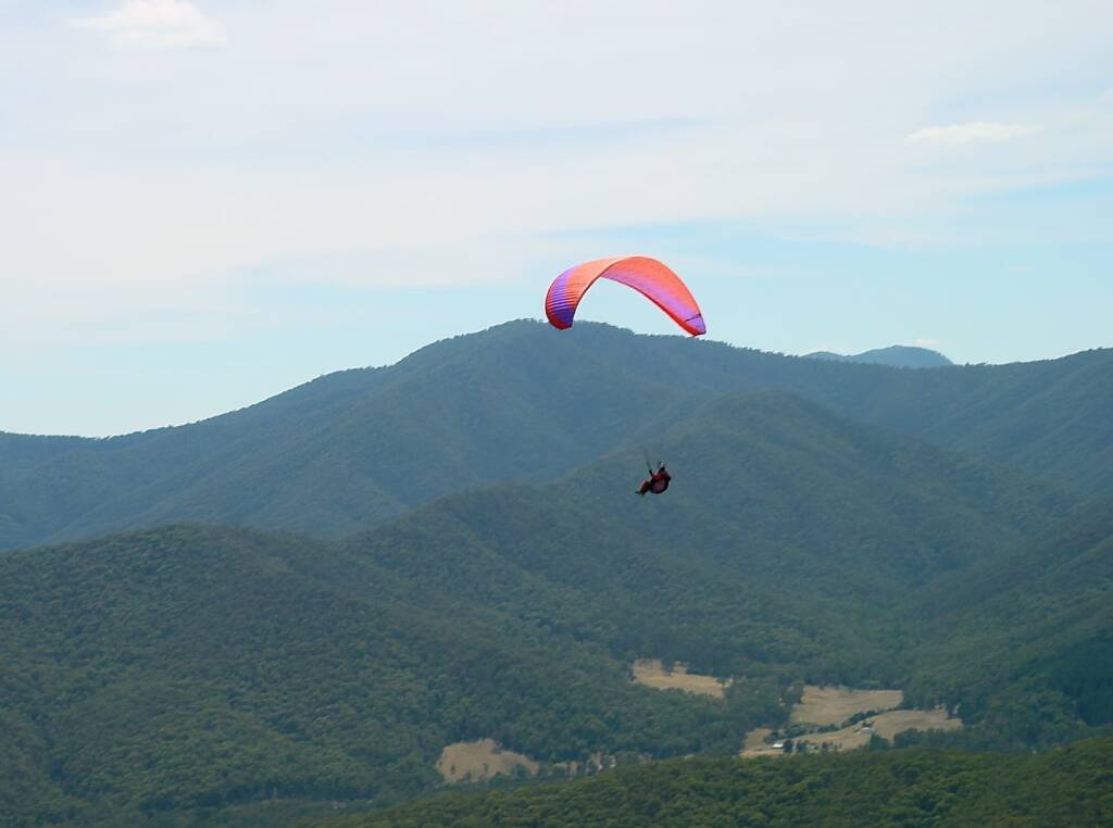 Paragliding from Mystic at Bright, VIC