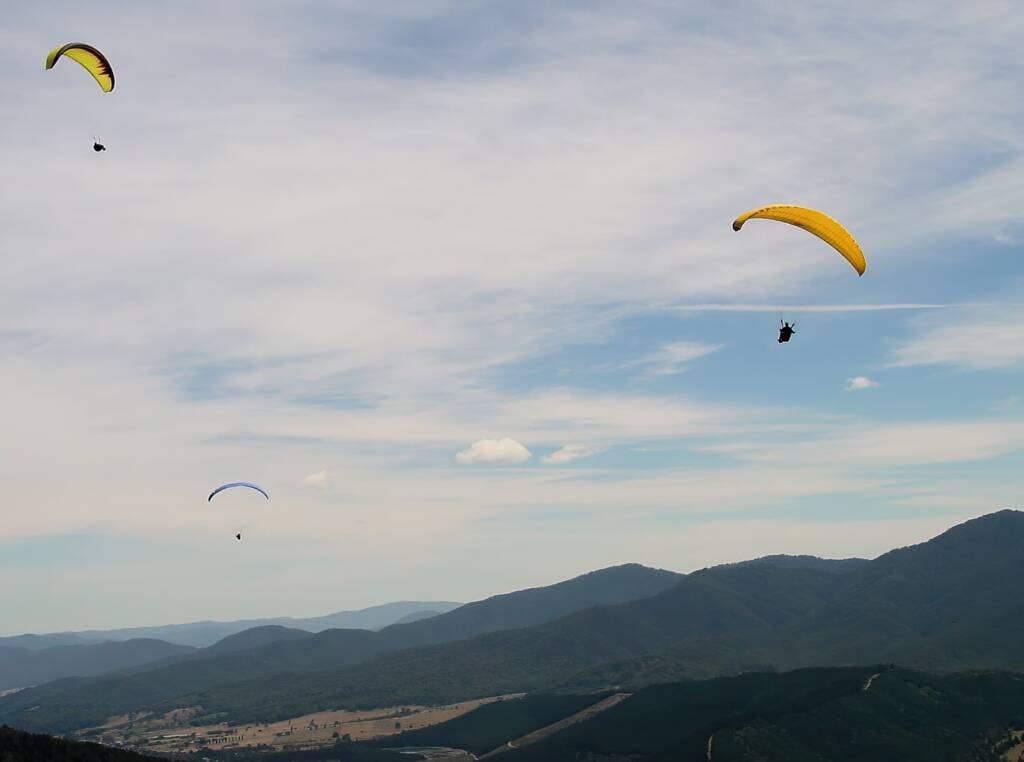 Paragliding from Mystic at Bright, VIC