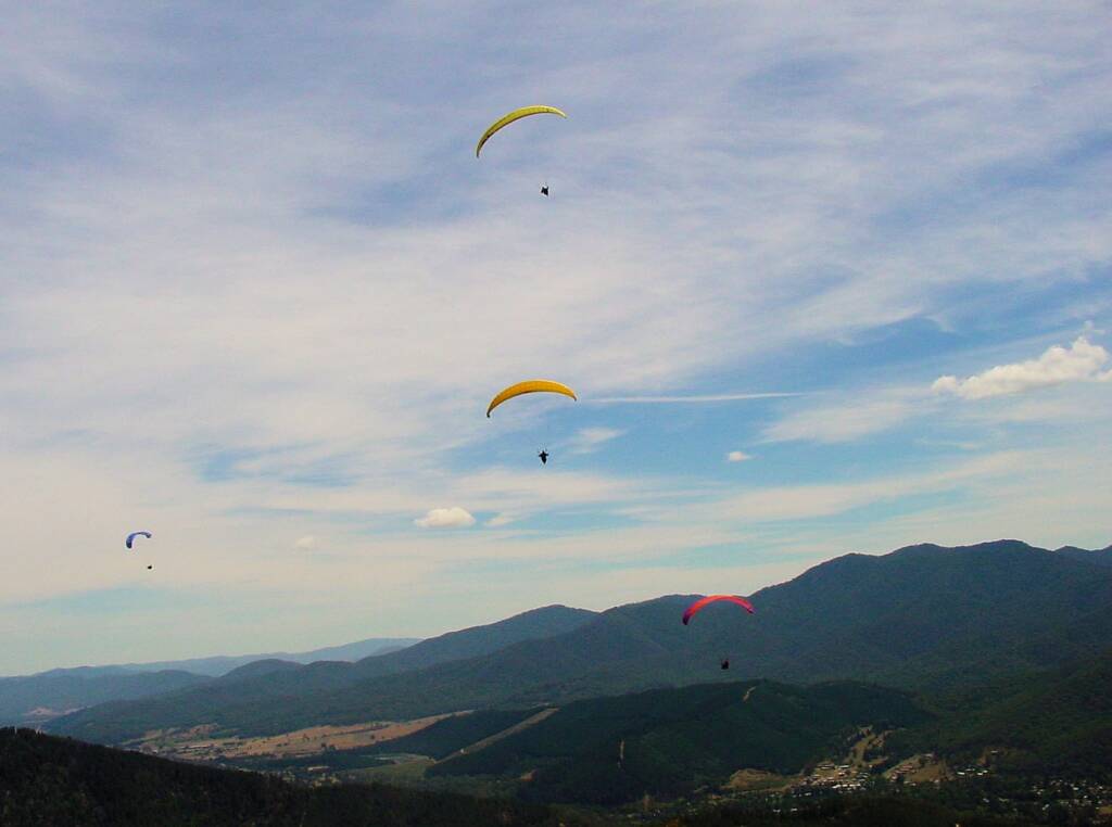 Paragliding from Mystic at Bright, VIC
