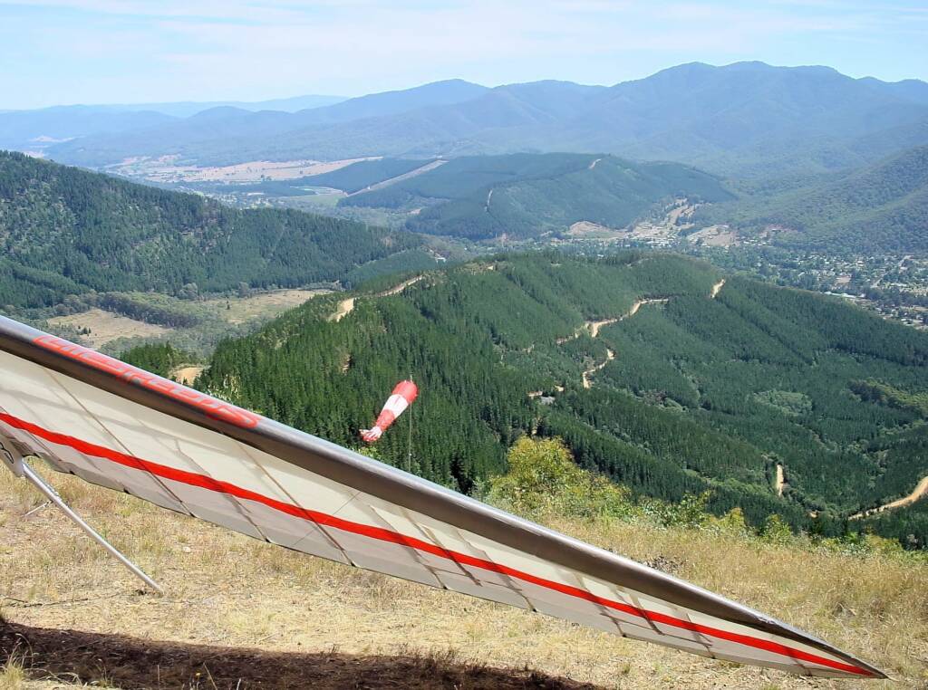 Paragliding from Mystic at Bright, VIC