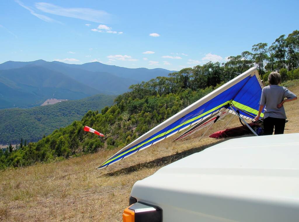 Paragliding from Mystic at Bright, VIC