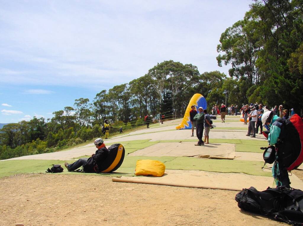 Paragliding from Mystic at Bright, VIC