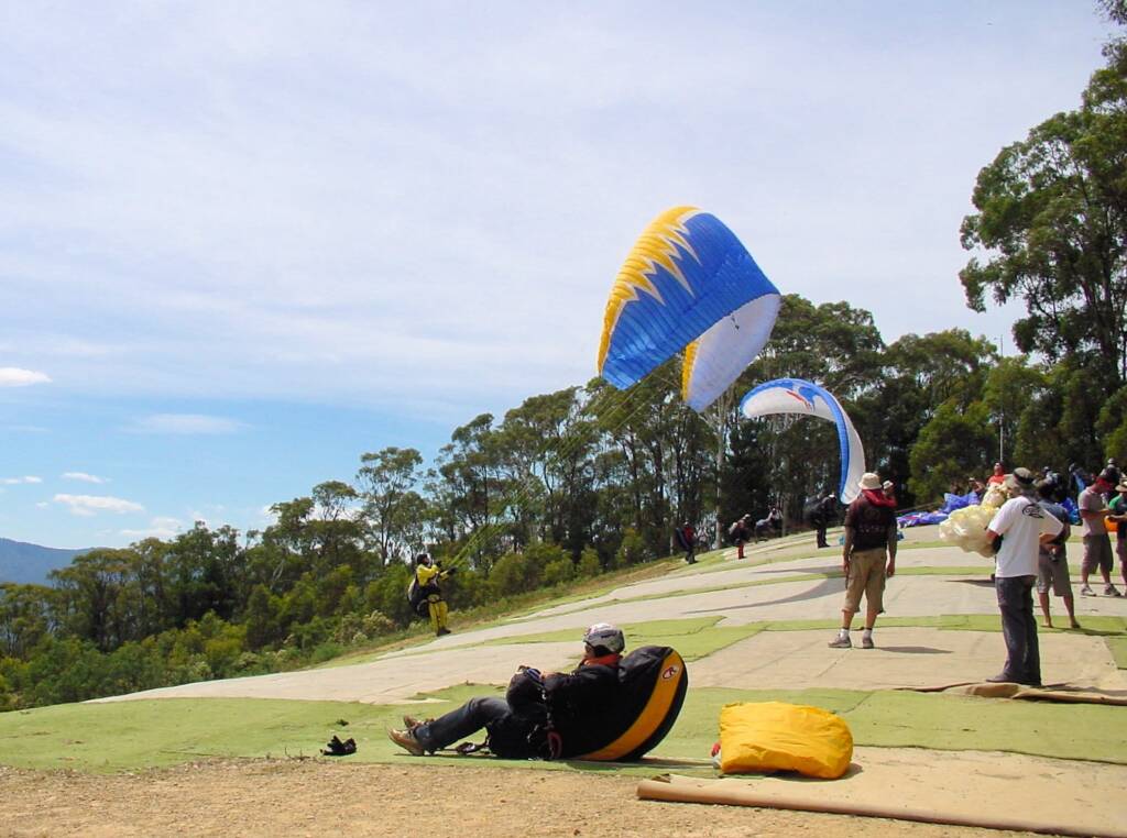 Paragliding from Mystic at Bright, VIC