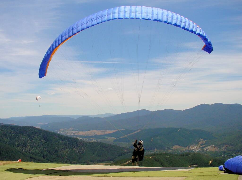 Paragliding from Mystic at Bright, VIC