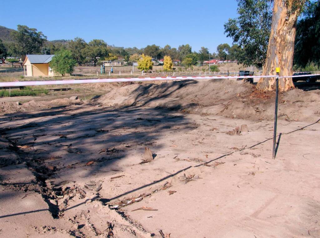 Remnants of the original fence that police stood behind during the siege (Ned Kelly), Glenrowan, VIC