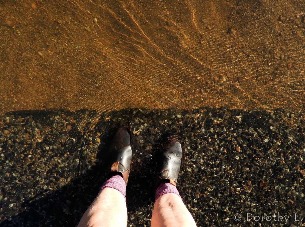 Water over the road, Roe Creek, Simpsons Gap, NT