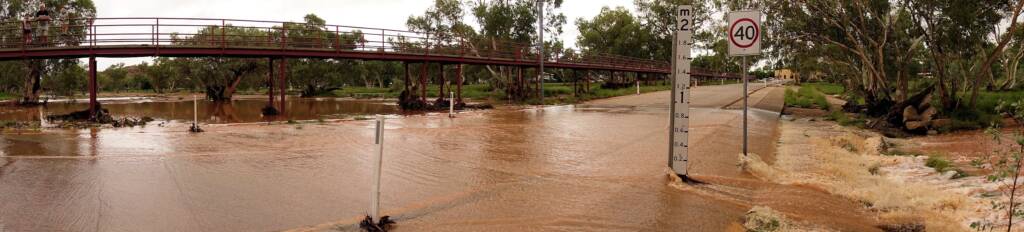 Undoolya Main Road Causeway and Foot Bridge over Todd River