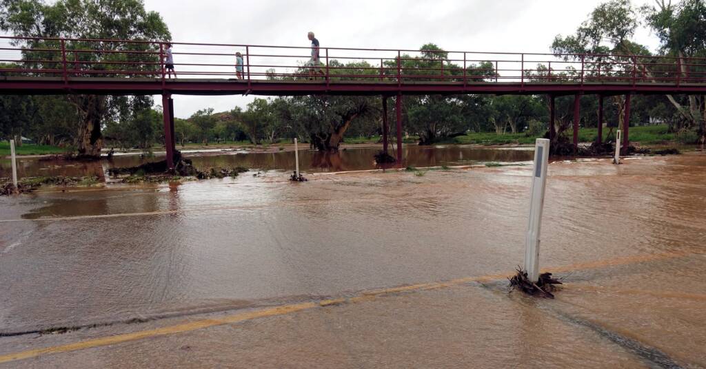 Undoolya Main Road Causeway and Foot Bridge over Todd River