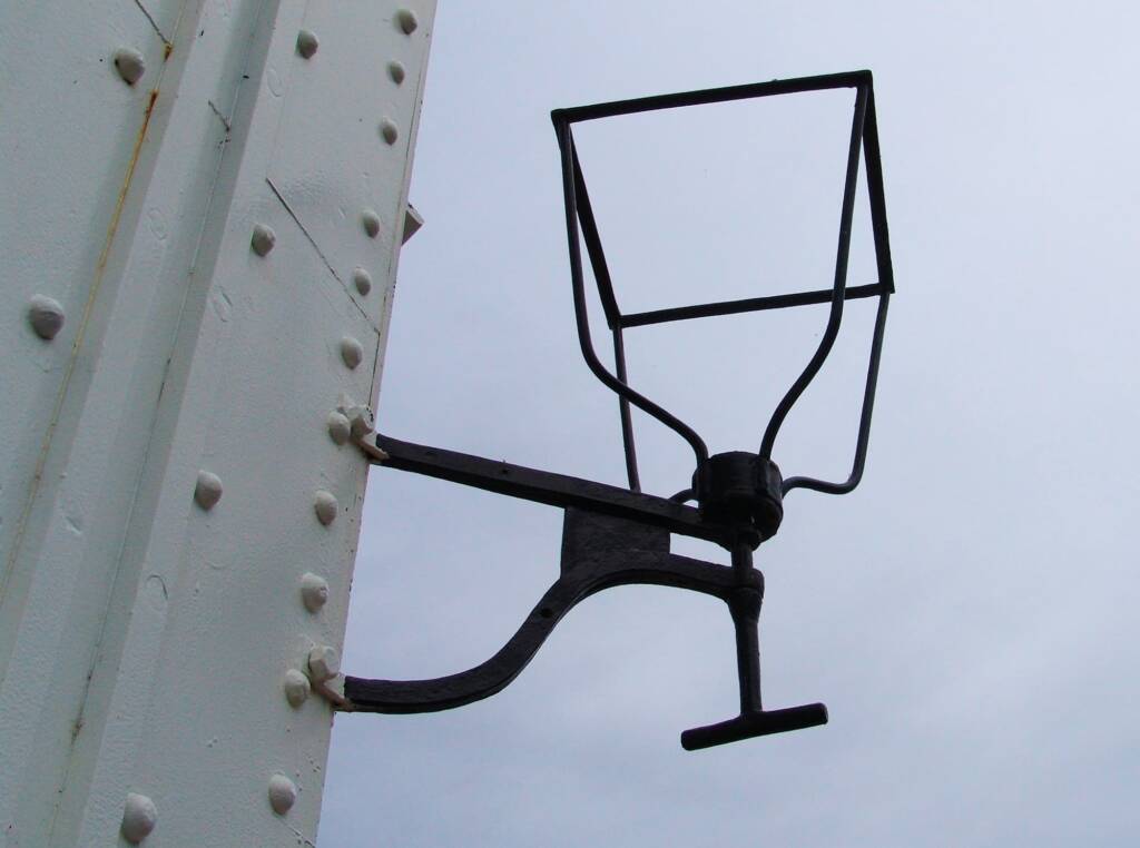 Lantern holder on the North Bourke Bridge, NSW.