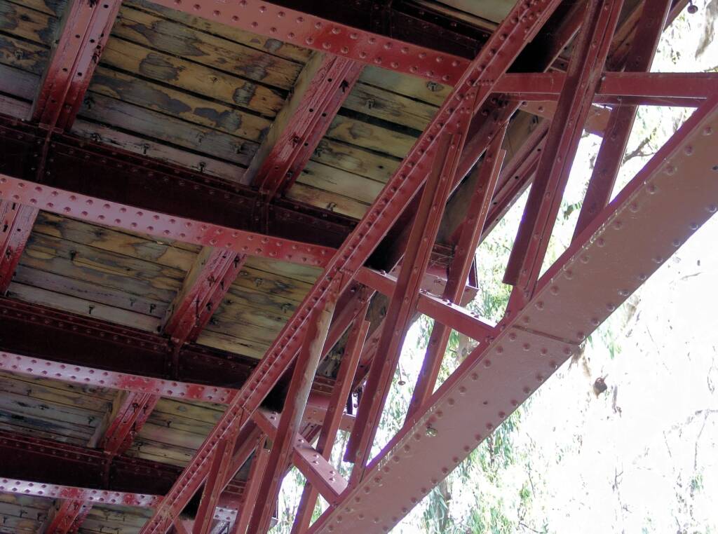 View from beneath North Bourke Bridge, Bourke, NSW
