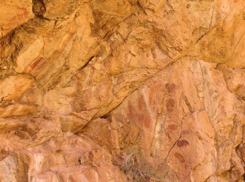 Rock art at Emily Gap (Emily and Jessie Gaps Nature Park), East MacDonnell Ranges