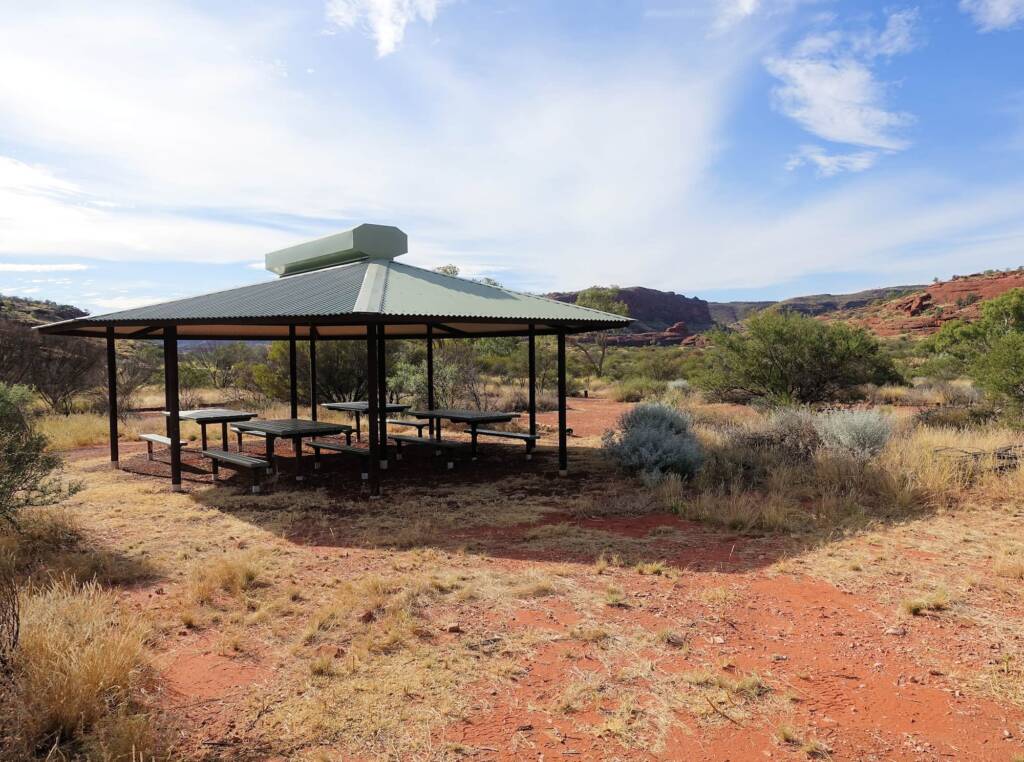 Picnic area in the Fink Gorge National Park